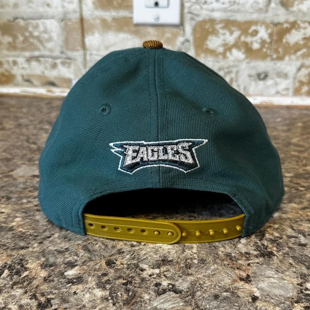 New Era Philadelphia Eagles Hat Kids Youth Green Gold Good Snapback 9FIFTY NFL